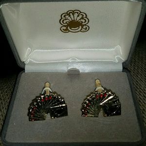 Cufflinks poker cards